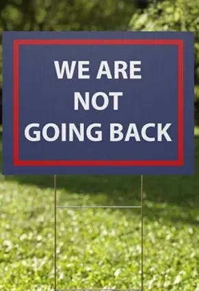 We Are Not Going Back